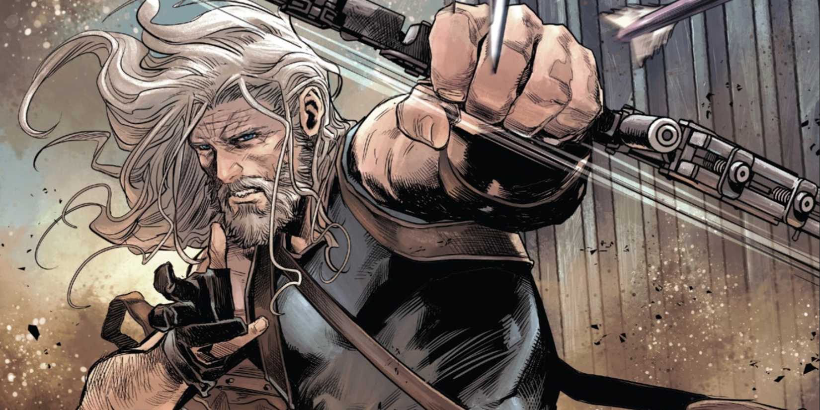 Clint Barton firing arrows in Old Man Hawkeye