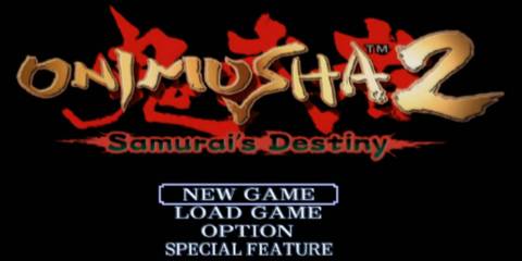 Onimusha 2: Samurai's Destiny main menu