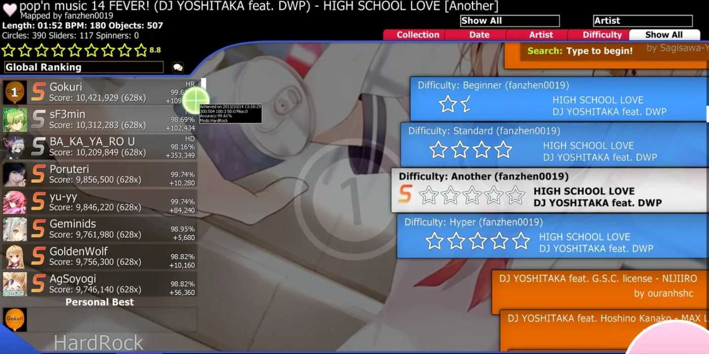 Relax Osu Menu Music Rhythm Games Like Guitar Hero