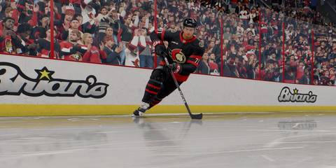 ridley greig skating by the boards