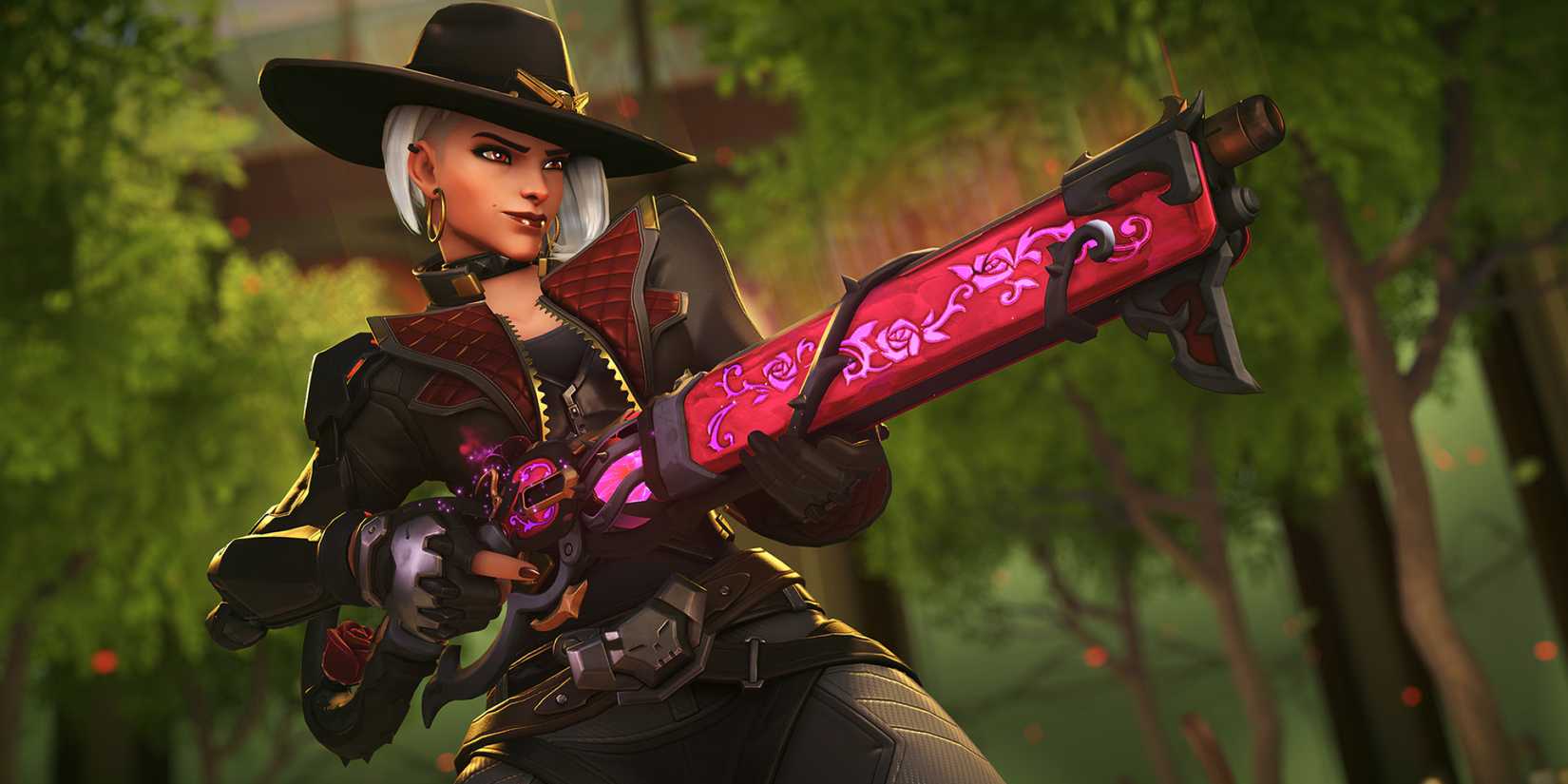 overwatch 2 ashe mythic weapon skin lead rose