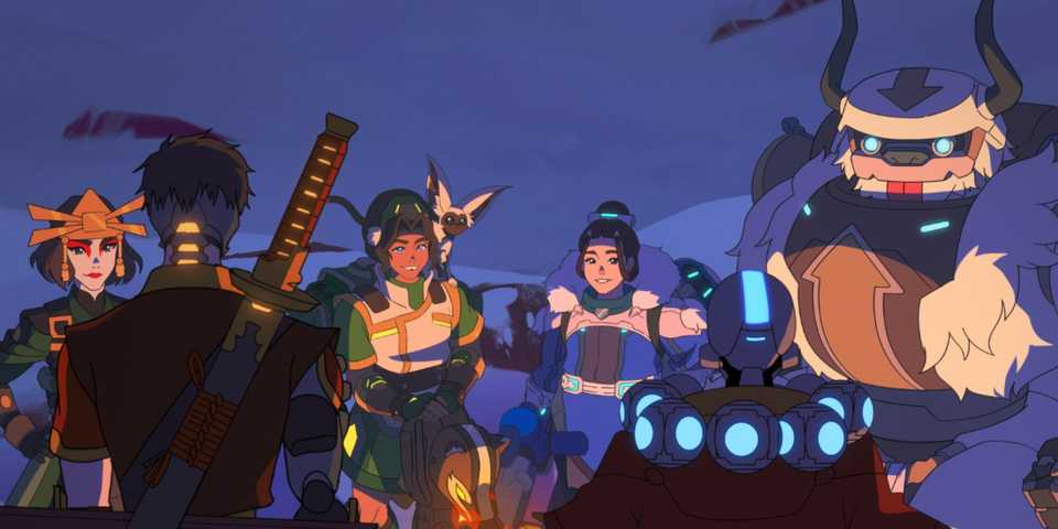 overwatch 2 avatar the last airbender collaboration animated short skins campfire