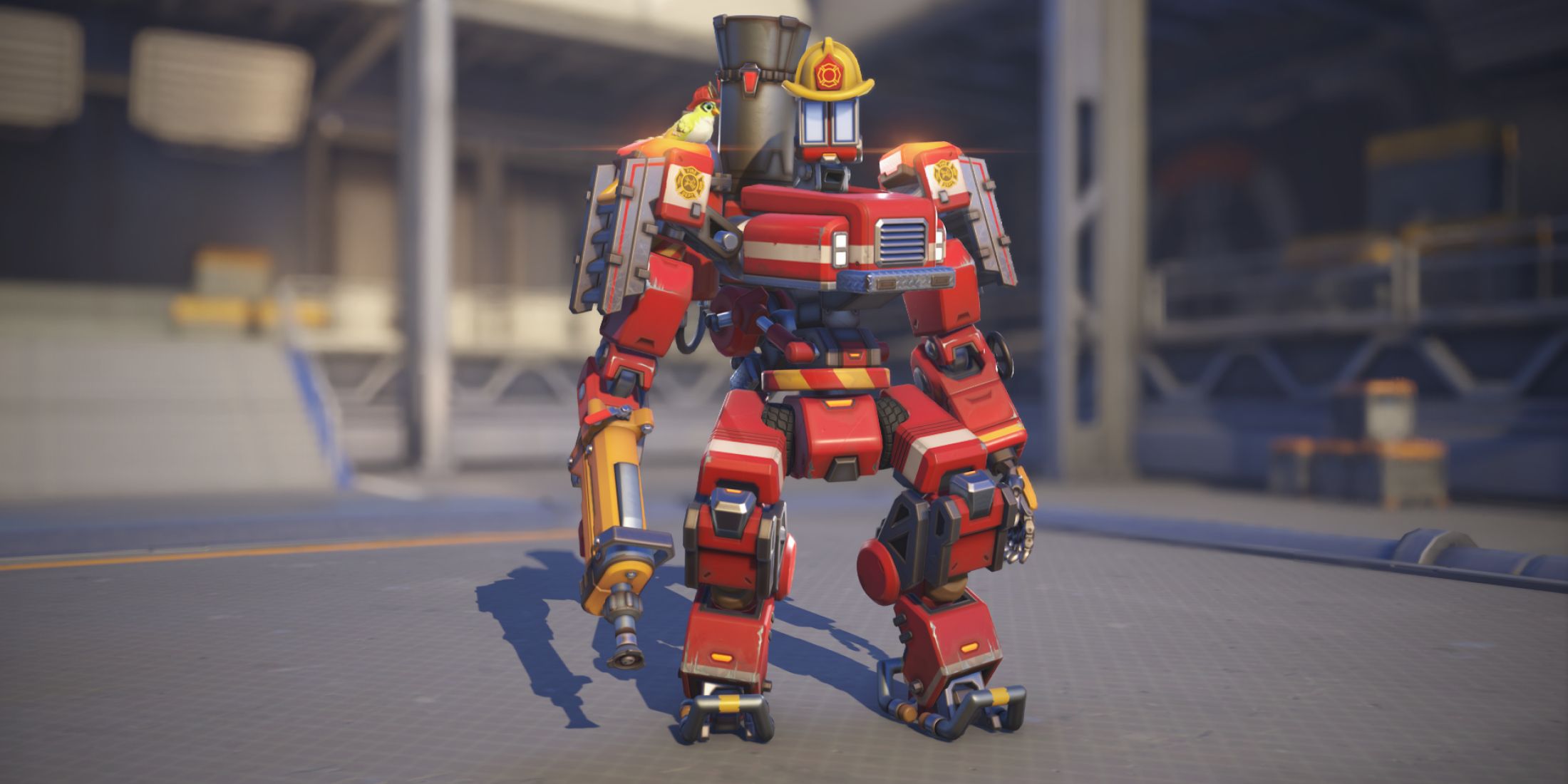 overwatch 2 season 14 twitch drops fire engine bastion legendary skin front