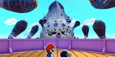 Paper Mario The Origami King Giant Squid