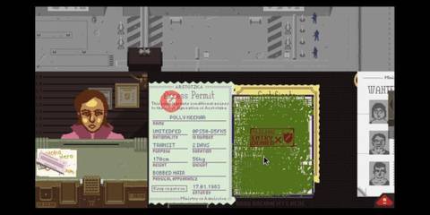 Gameplay screenshot in Papers, Please