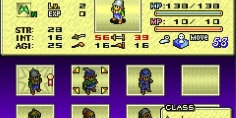 Party menu in Tactics Ogre The Knight of Lodis