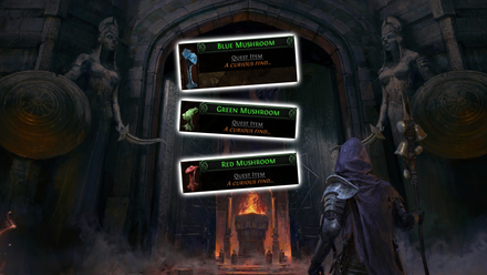 Path of Exile 2 Mushroom Quest Blue Green Red Mushroom PoE 2