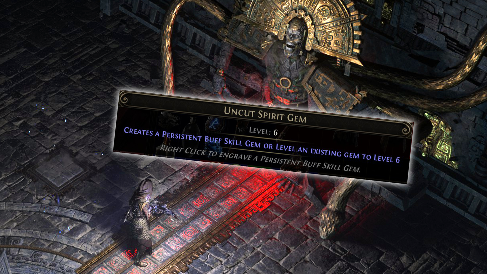 Path of Exile 2 Uncut Spirit Gems Zicoatl Warden Boss