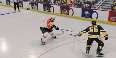 erik karlsson making a defensive play