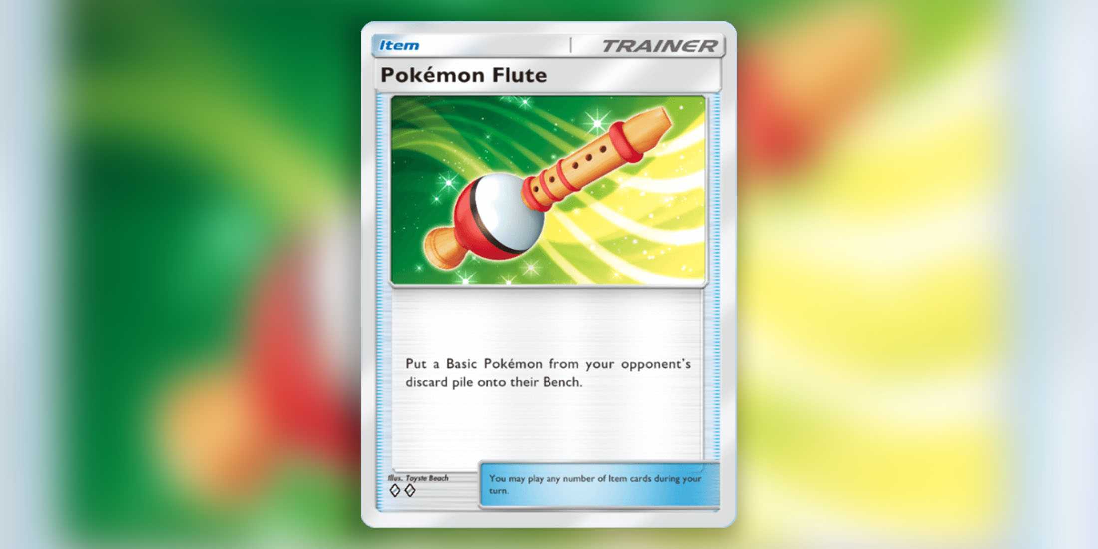 accompanying flute pokemon card - Twilight Masquerade - (You cant play Pokemon Flute if your opponents Bench is full.) Pokemon TCG Pocket's Mythical Island