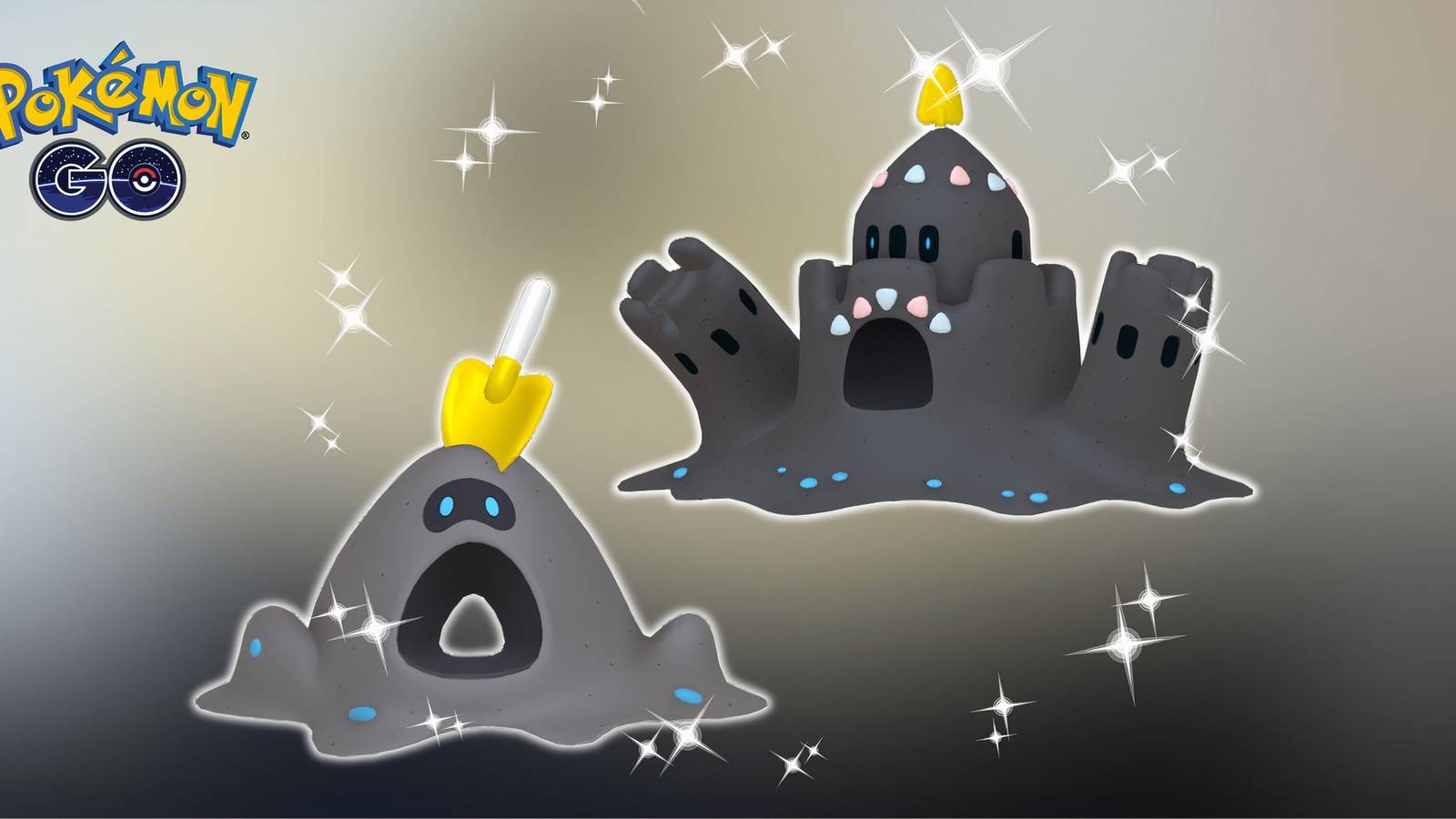 Pokemon GO Shiny Sandygast And Shiny Palossand