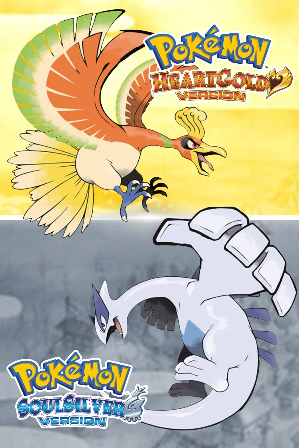 Pokemon HeartGold and SoulSilver video game cover art tag