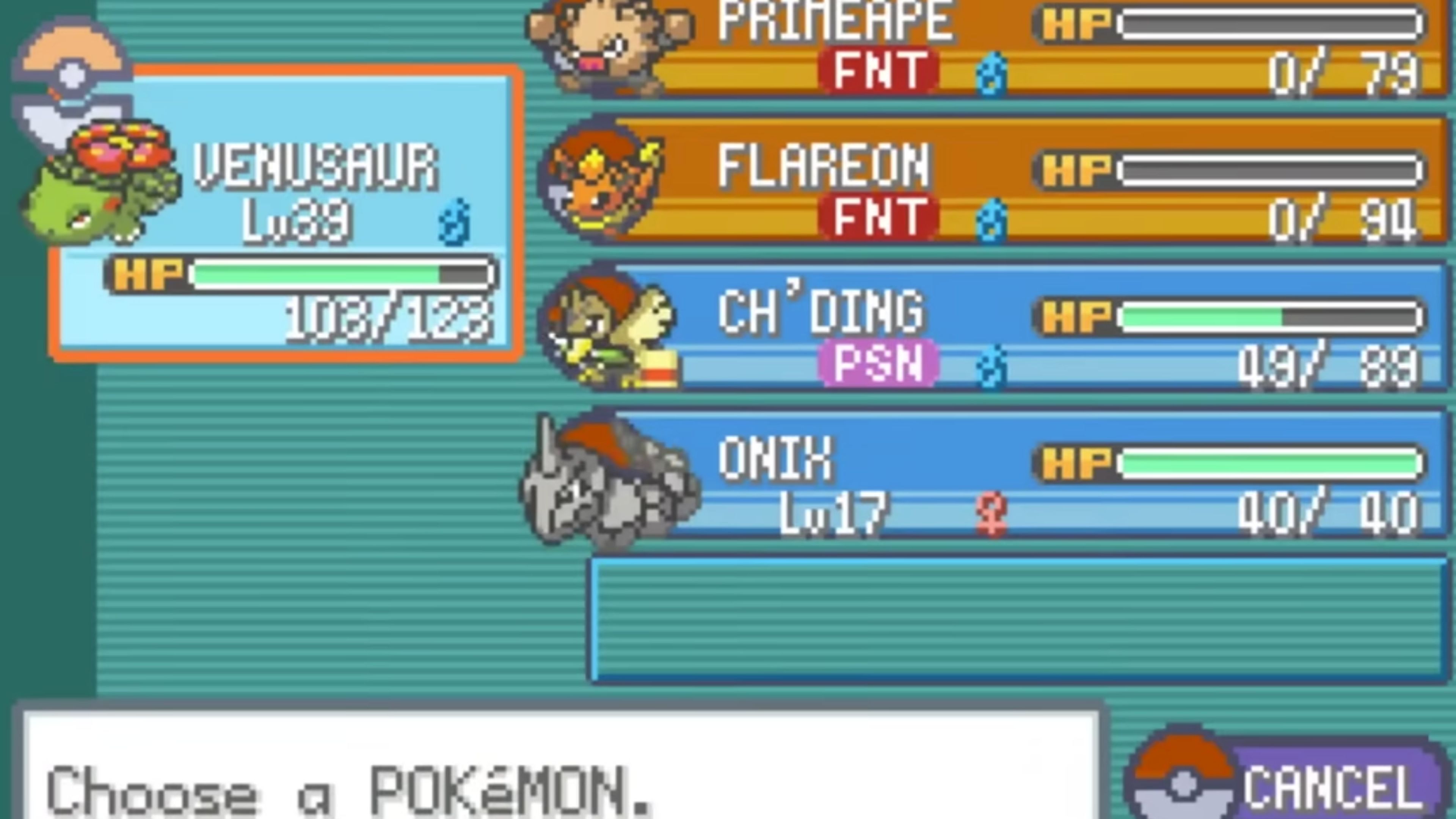 Pokemon LeafGreen In Game Screenshot 5