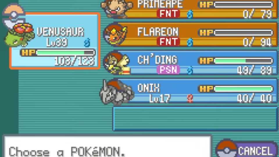 Pokemon LeafGreen In Game Screenshot 5