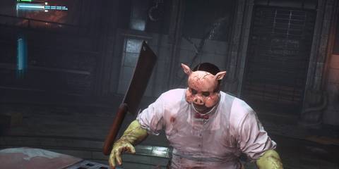professor pyg throws a knife