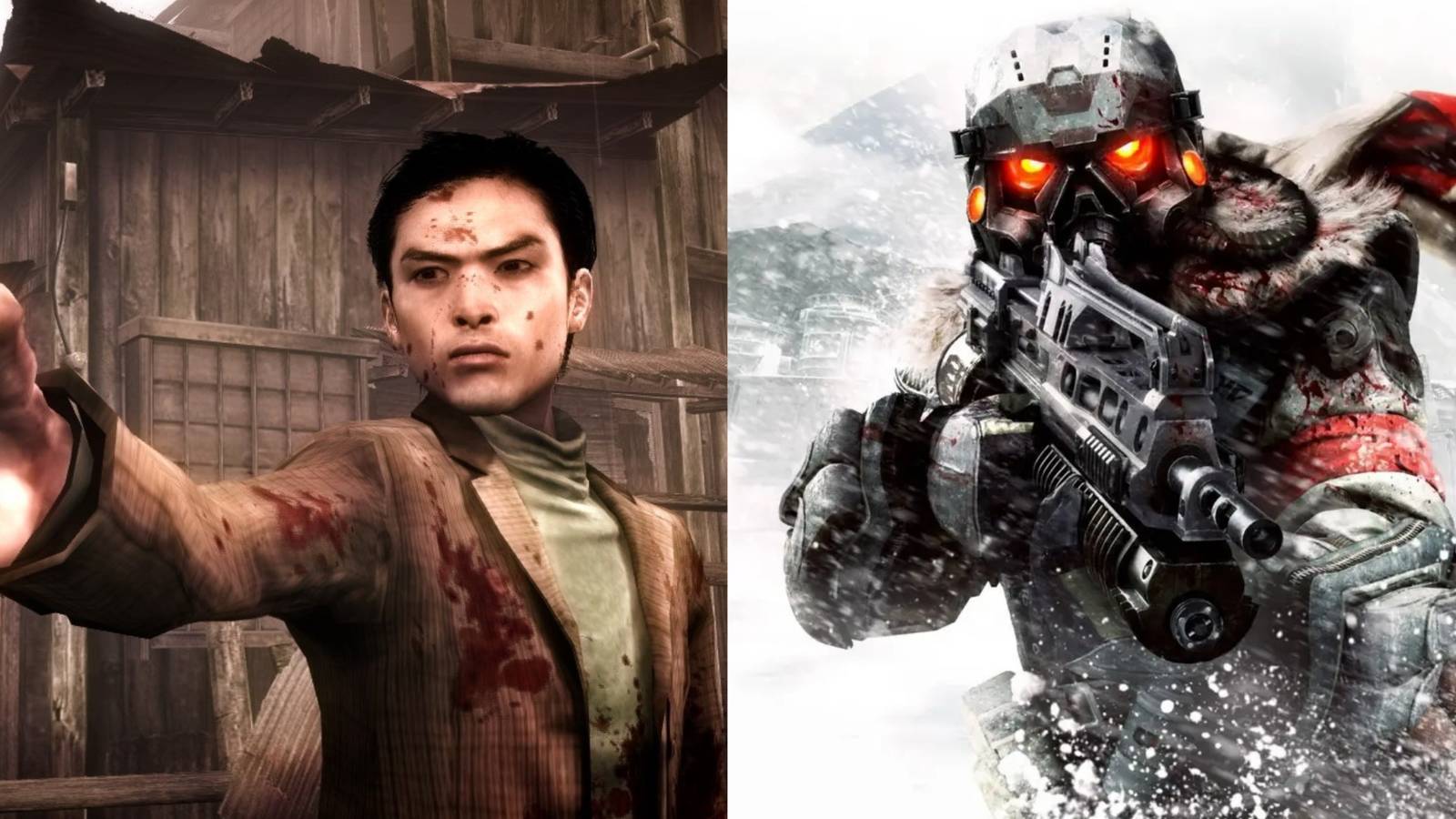 Collage of Siren Blood Curse and Killzone 3