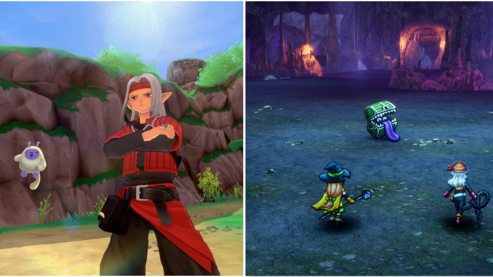 Psaro in Dragon Quest Monsters The Dark Prince and aaa in Dragon Quest 3 HD-2D Remake