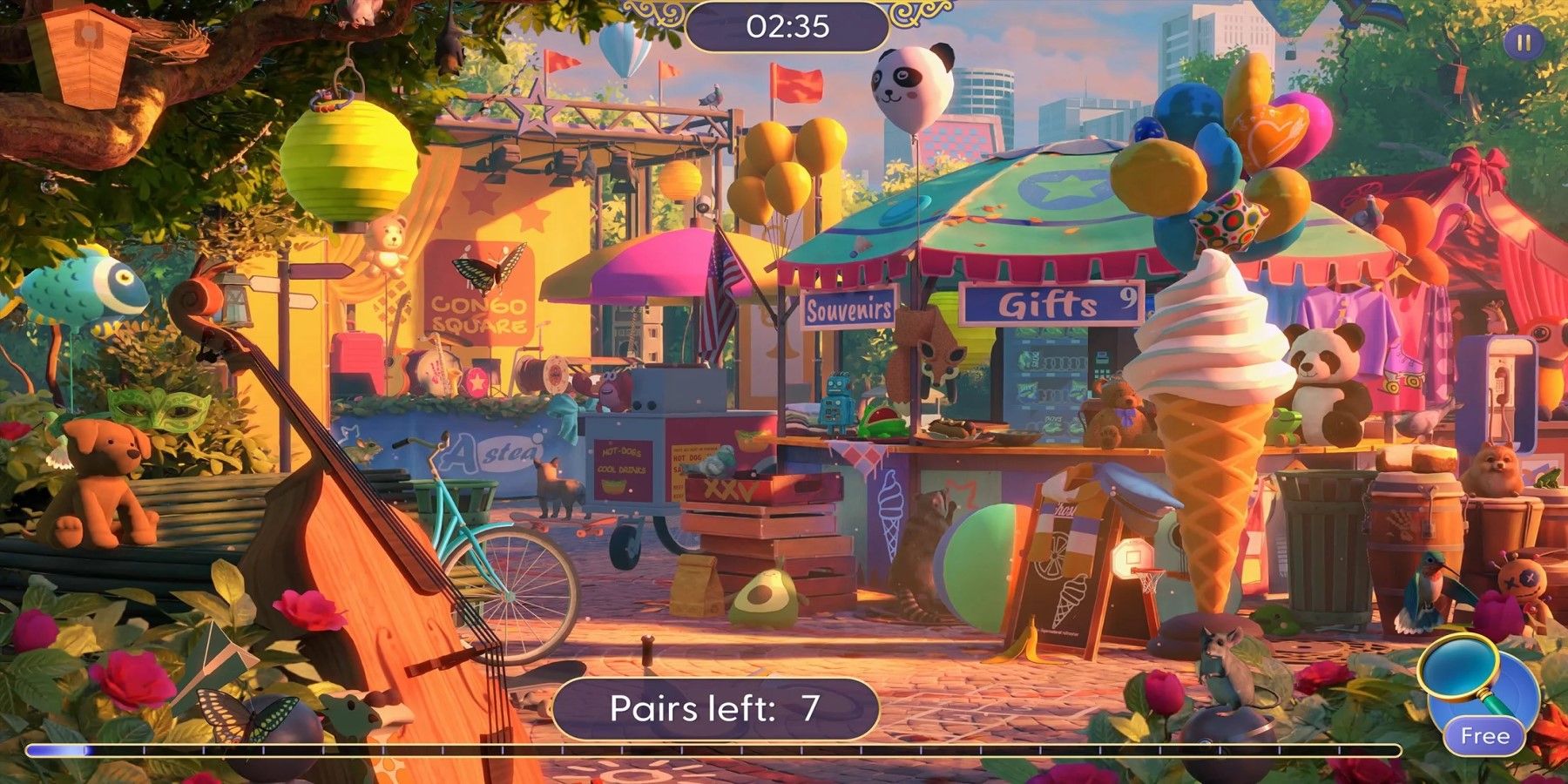 Puzzle Listings Appear In A Carnival Setting In Ghost Detective