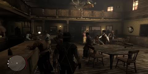 john in a saloon in red dead redemption