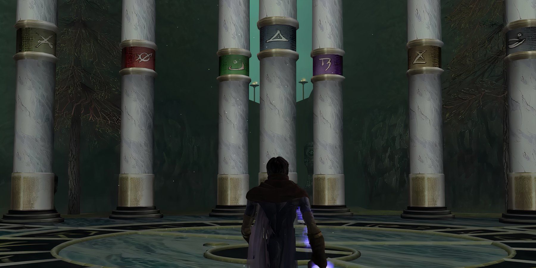 raziel approaching the pillars of nosgoth