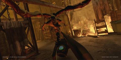 Resident Evil 4 VR Firing Shotgun