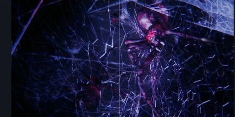 Resident Evil 6 side by side comparison of spiders and web