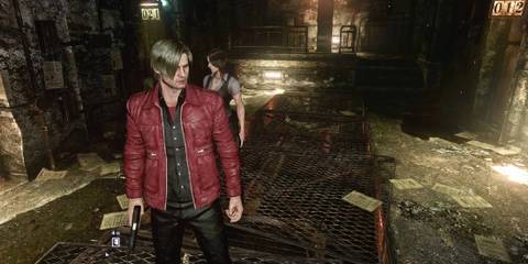 Resident Evil 6 Leon in the jacket facing forward