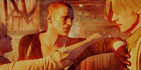 Resident Evil 6 Jake Muller confronting Leon