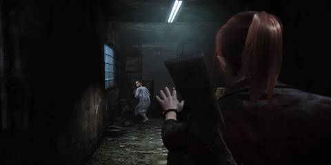 claire approaching natalia in resident evil: revelations 2