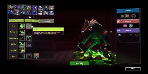 Risk of Rain 2 Acrid Blight