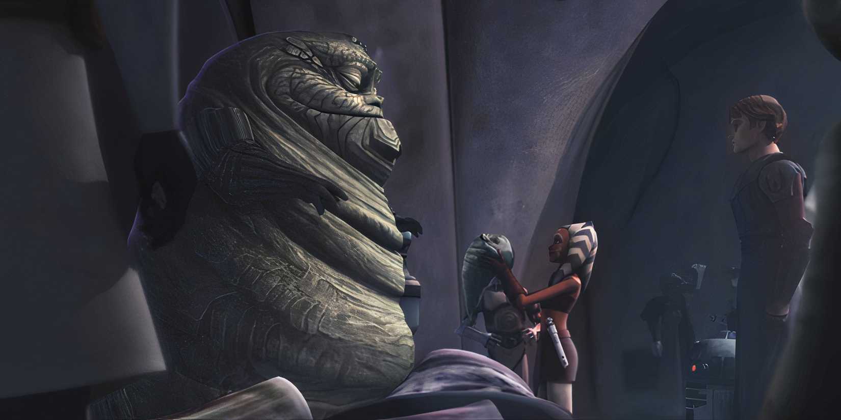 Rotta the Hutt is returned to Jabba in Star Wars