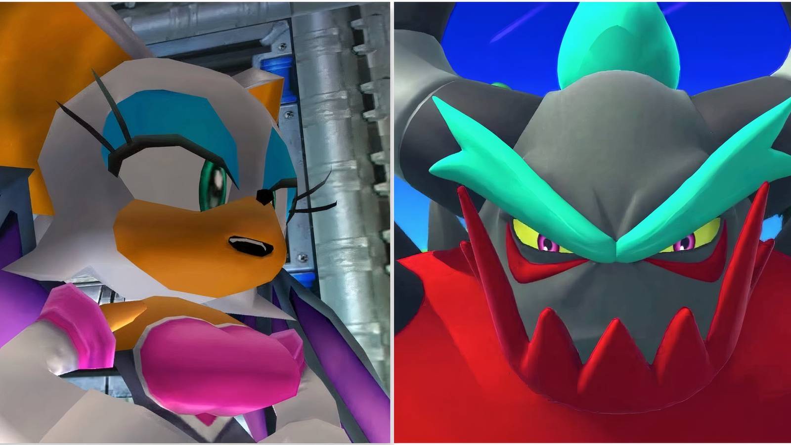 Rouge The Bat and Zavok from the Sonic series