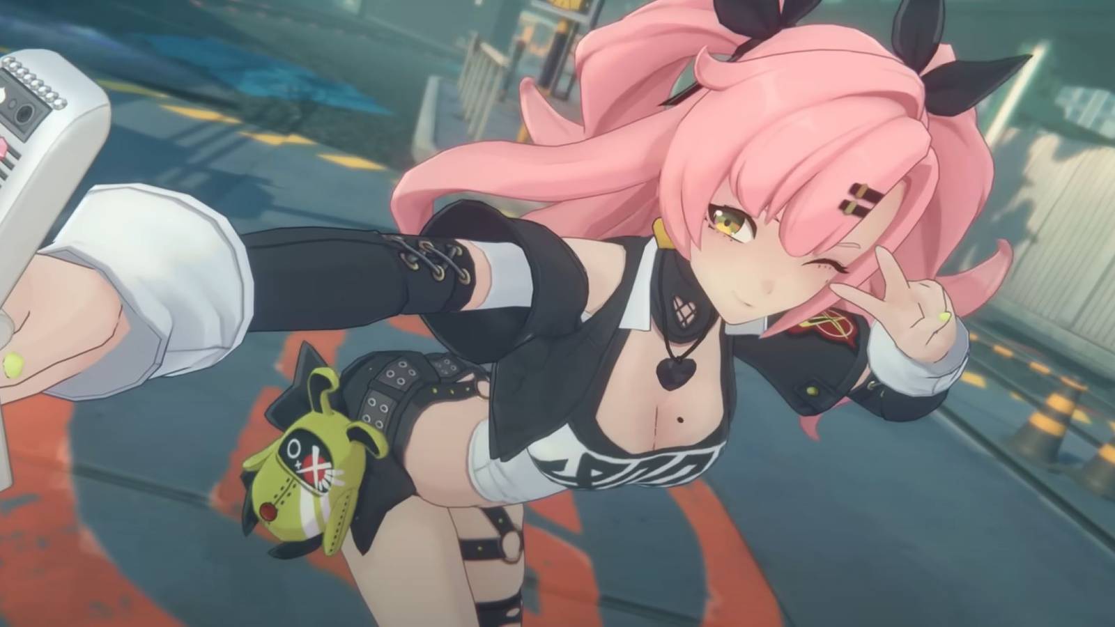 zenless zone zero nicole taking a selfie