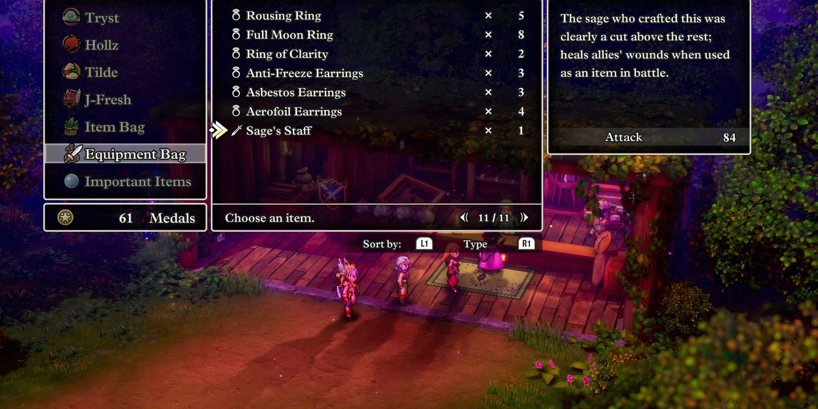 Sage’s Staff weapon in Dragon Quest 3 HD-2D Remake