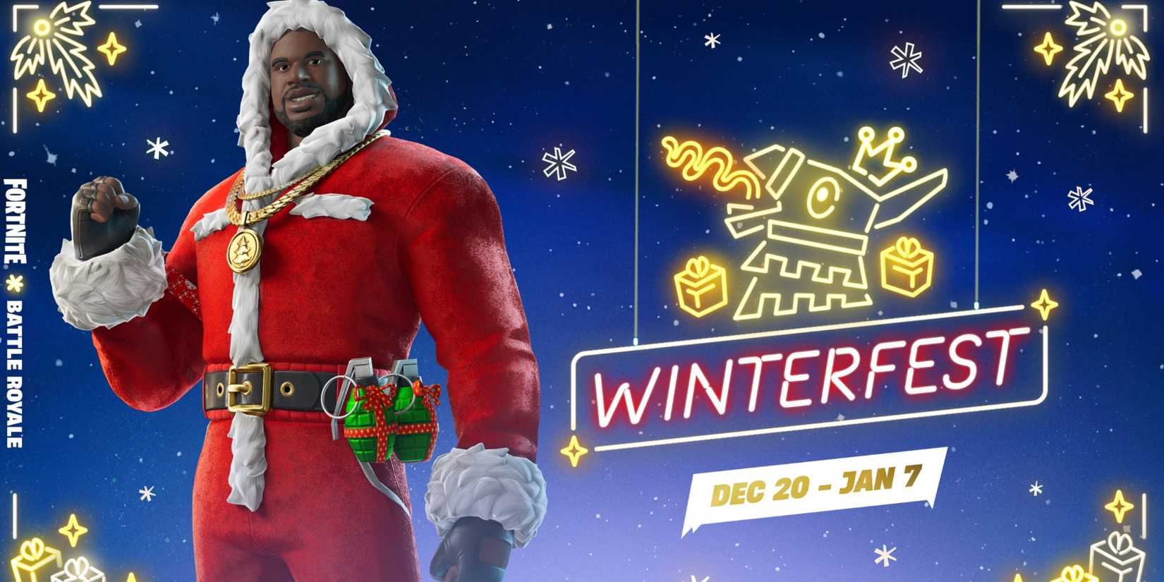 santa shaq promo fortnite
