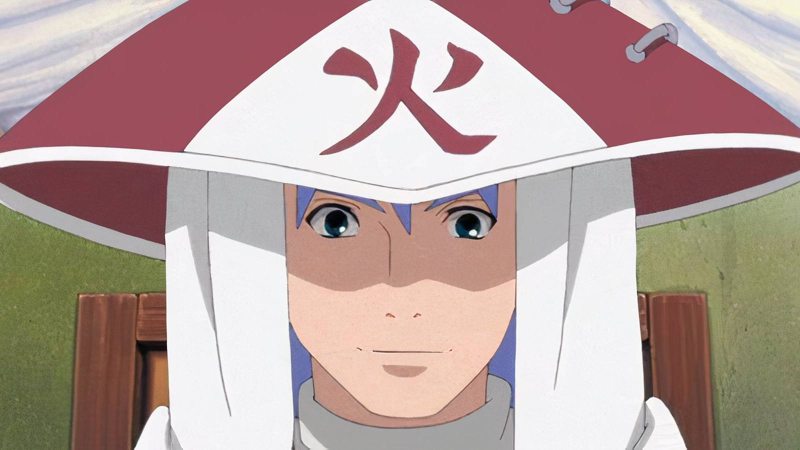 Dan wearing a Hokage hat 