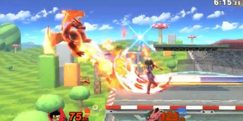 mii swordfighter vs charizard