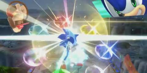 sonic using chaos emeralds