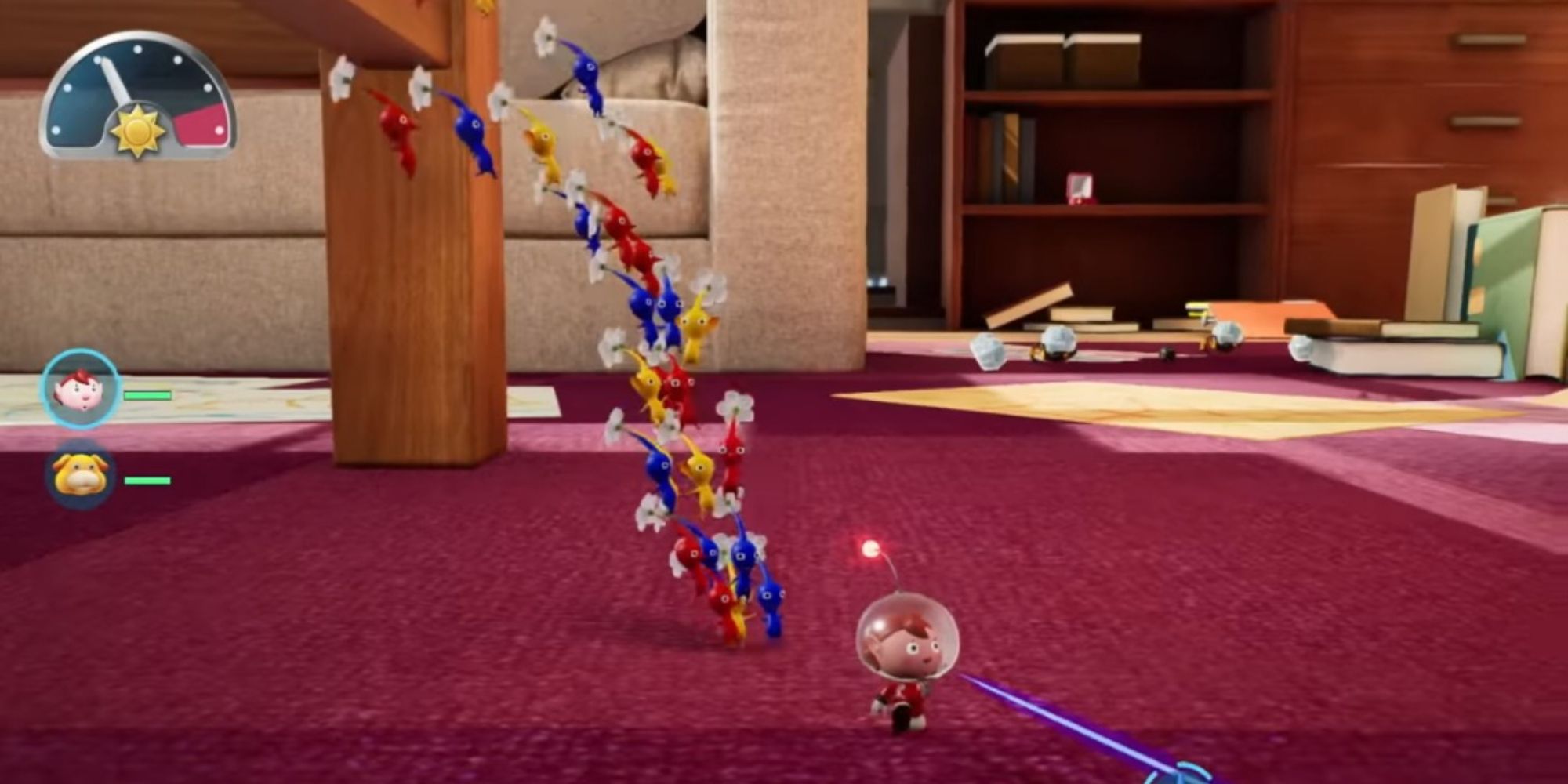 excploring inside house with pikmin