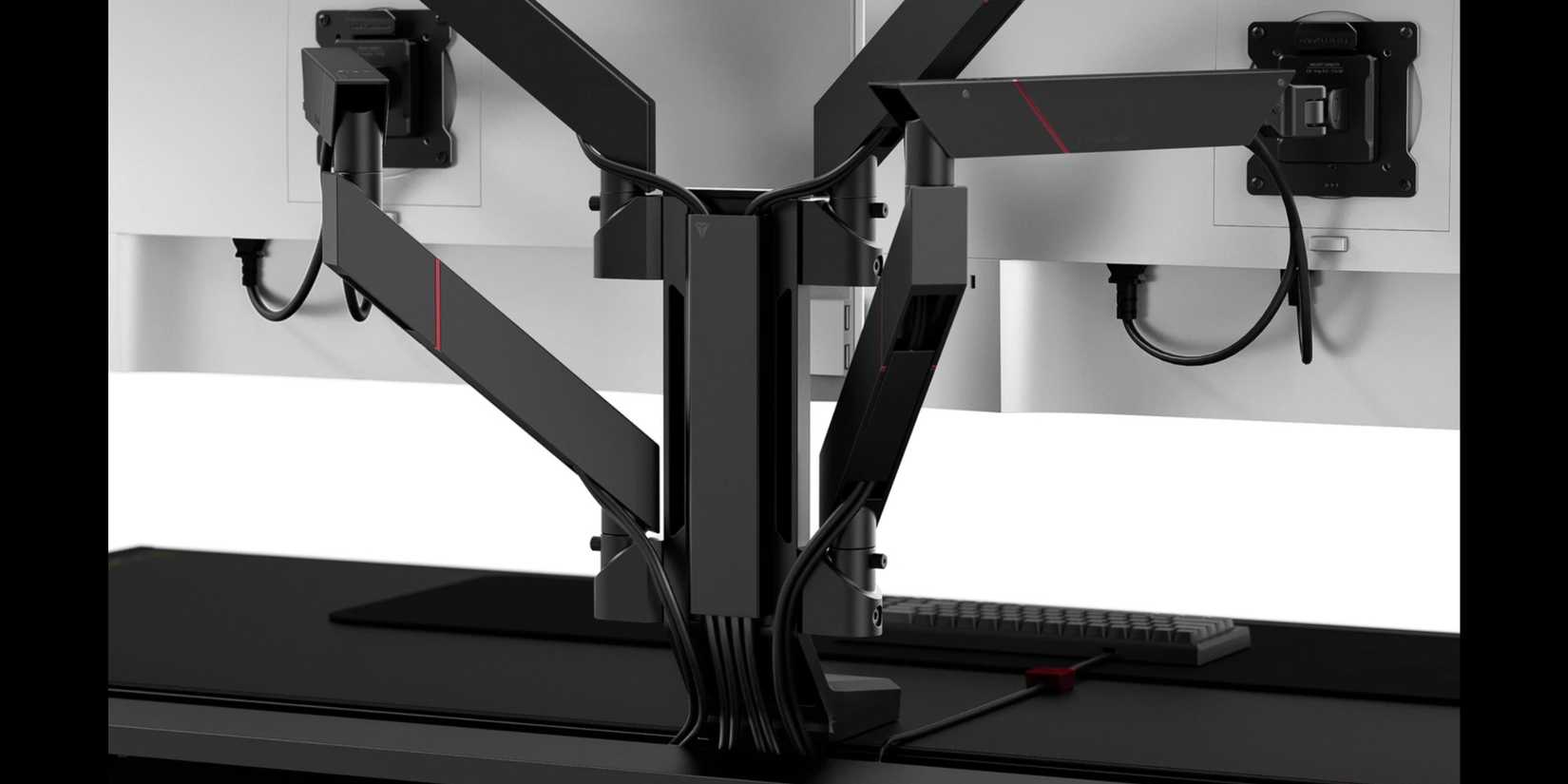 Spectre Monitor Stand Game Like It's 3024 with Logitch's New Quad-Monitor Stand