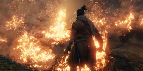sekiro shadows die twice Ashina on fire