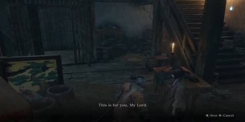 Sekiro Shadows Die Twice giving back Kuros charm