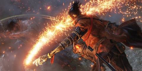 Sekiro Shadows Die Twice Wolf Using Prosthetic arm 