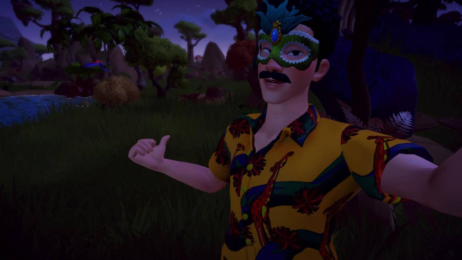 selfie with orchid sunbird dreamlight valley