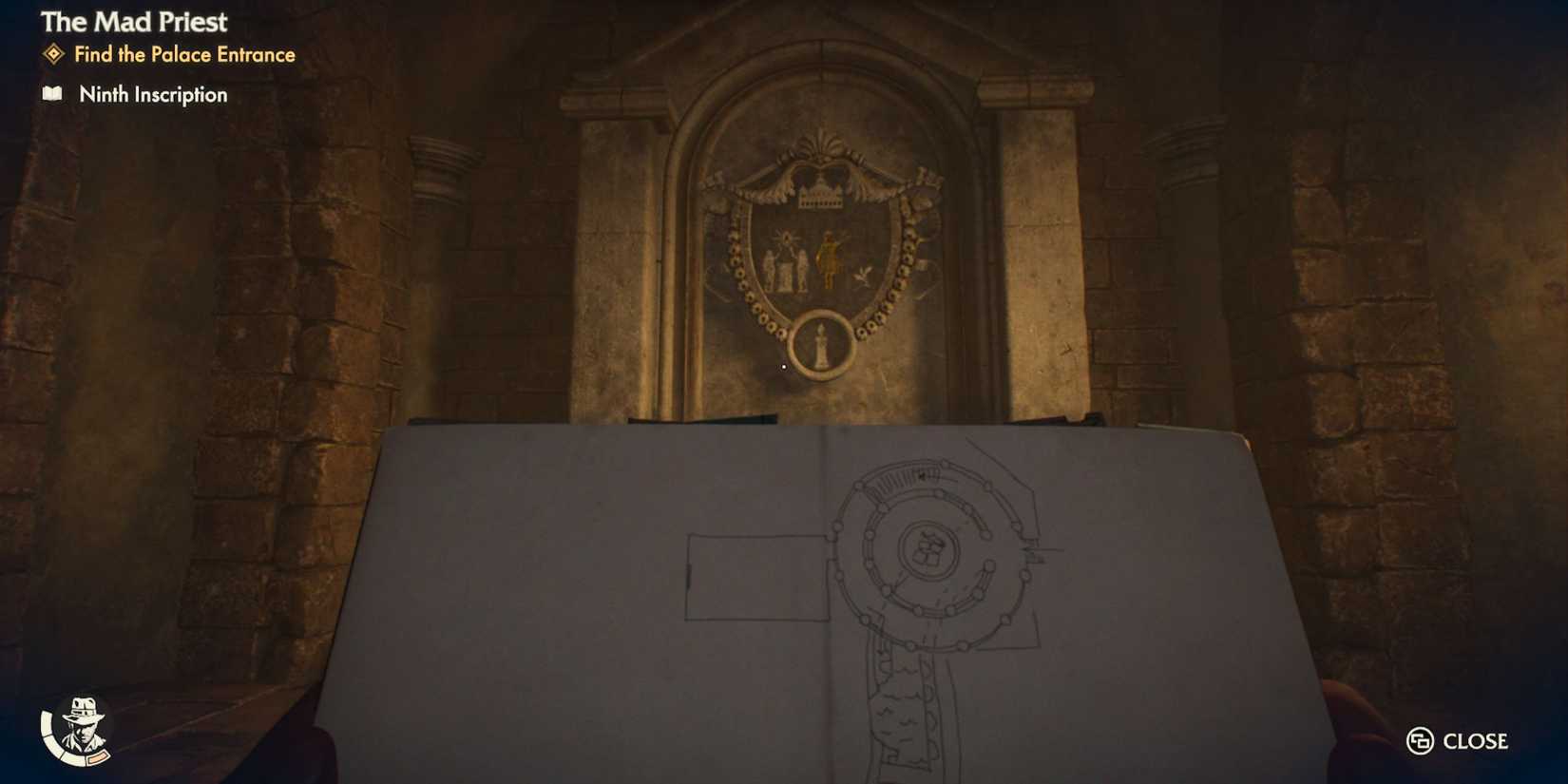 Sewer Inscription location in Indiana Jones and the Great Circle