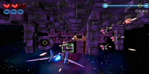 an arwing section from star fox adventures
