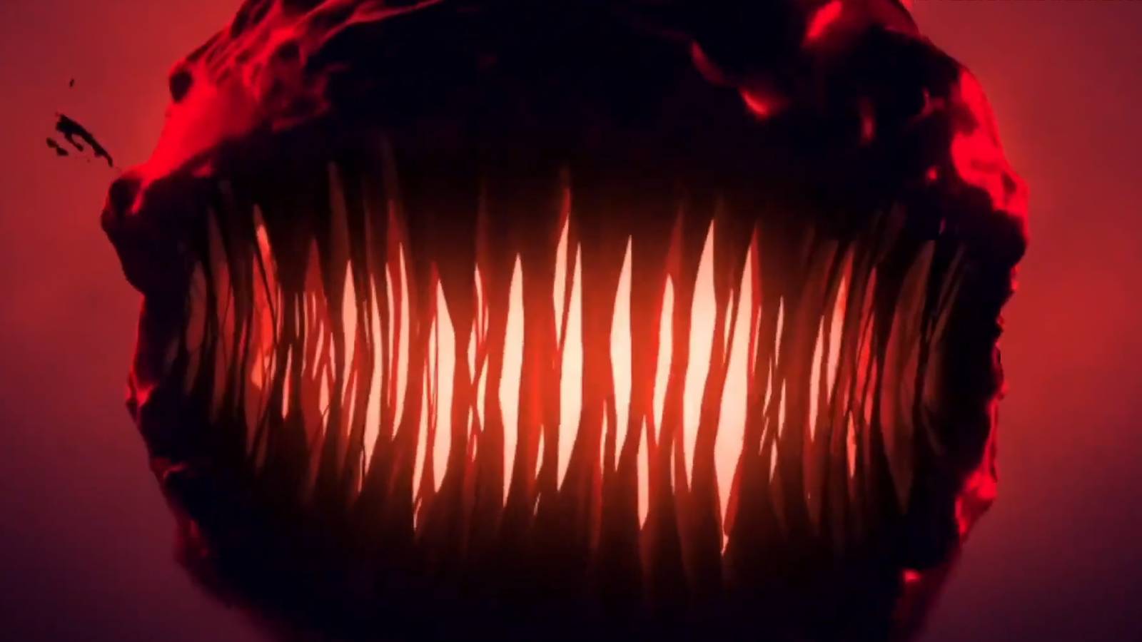 Shadow Labyrinth TGA 2024 trailer still frame big deadly smile red background