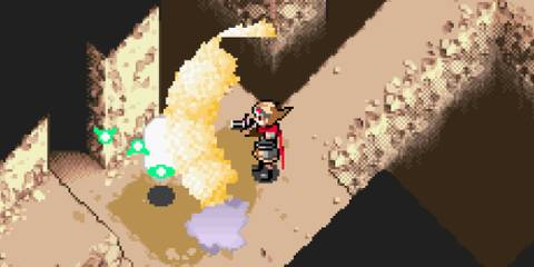 Shooting enemies in Boktai