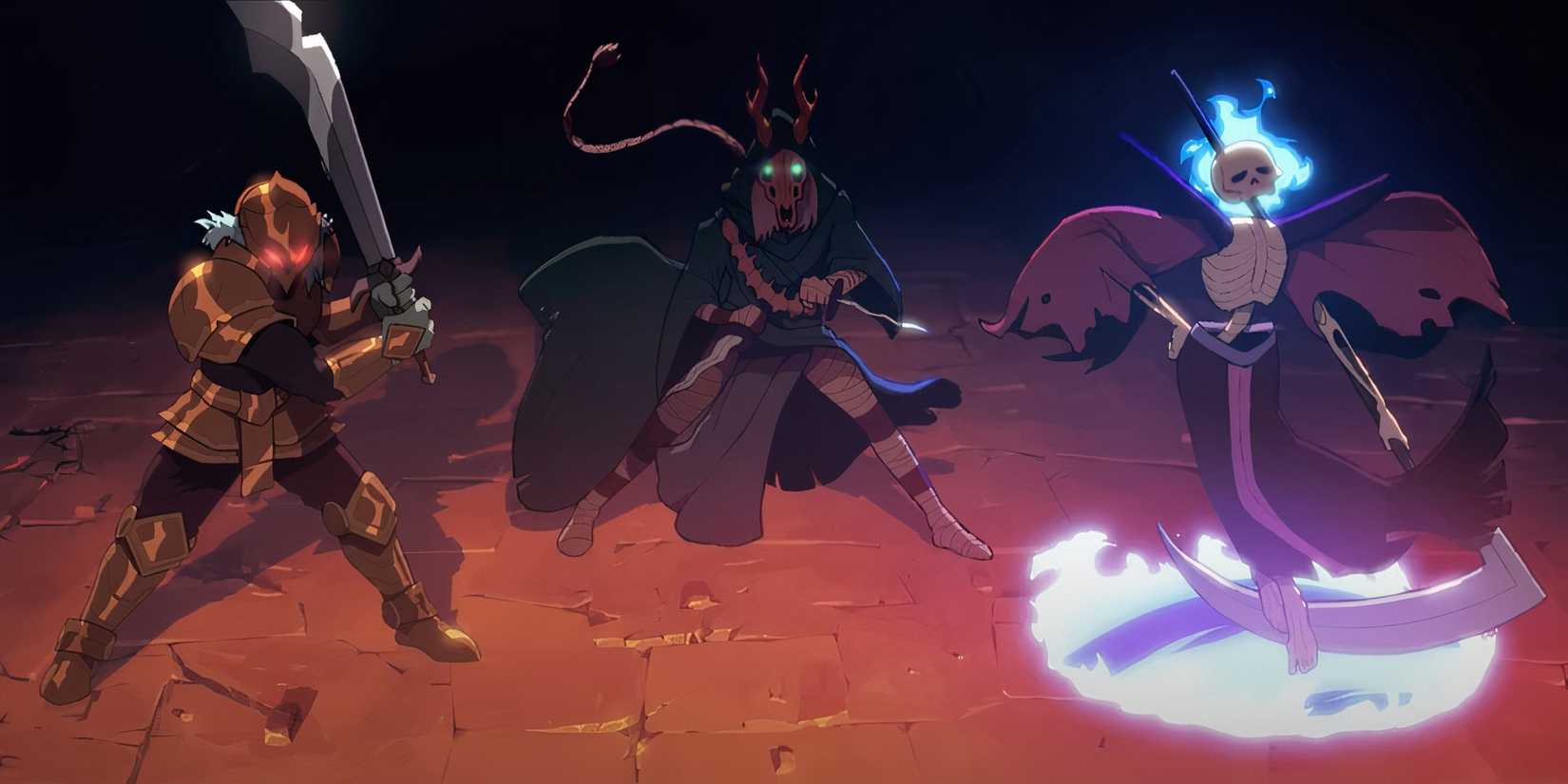 A screenshot from the Slay the Spire 2 trailer showing the three main heroes