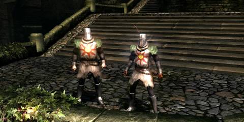 Solaire of Astora armor in Dark Souls